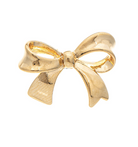 Ribbon Bow Earrings in Gold - The Street Boutique 