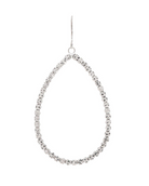 Pave Crystal Teardrop Earrings in Silver - The Street Boutique 