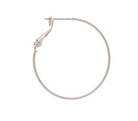 Skinny Hoop Earrings in Silver - The Street Boutique 