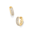 Mikki Pave Huggie Earrings in Gold | KENDRA SCOTT - The Street Boutique 