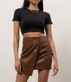 Essential Basics Crop Top in Black - The Street Boutique 