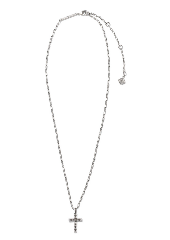 Jada Cross Short Pendant Necklace in Silver | KENDRA SCOTT - The Street Boutique 