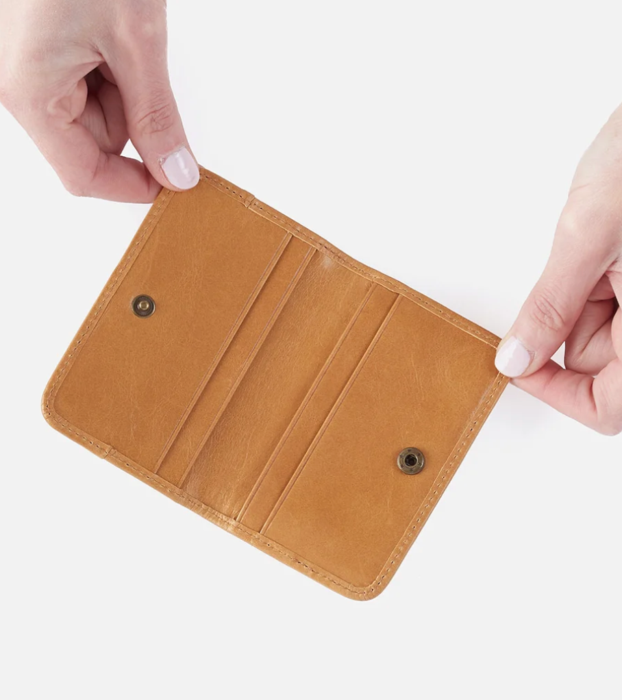 Jill Mini Card Case by HOBO in Natural - The Street Boutique 