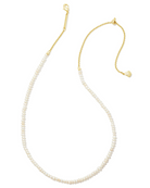 Lolo Gold Strand Necklace in White Pearl | KENDRA SCOTT - The Street Boutique 