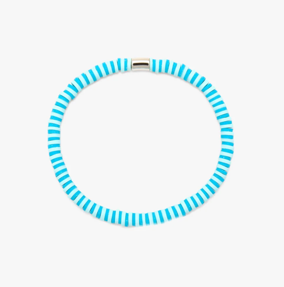 PURAVIDA Stretch Bracelet in Canal Blues Seascape - The Street Boutique 