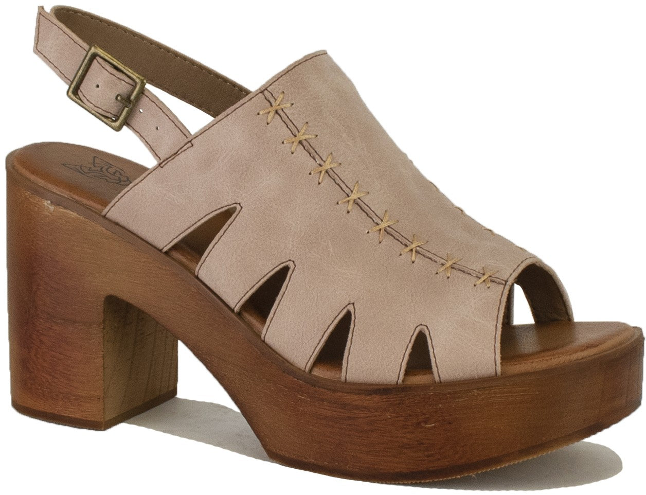 Load image into Gallery viewer, Presley Slingback Clog Sandal in Blush - The Street Boutique 
