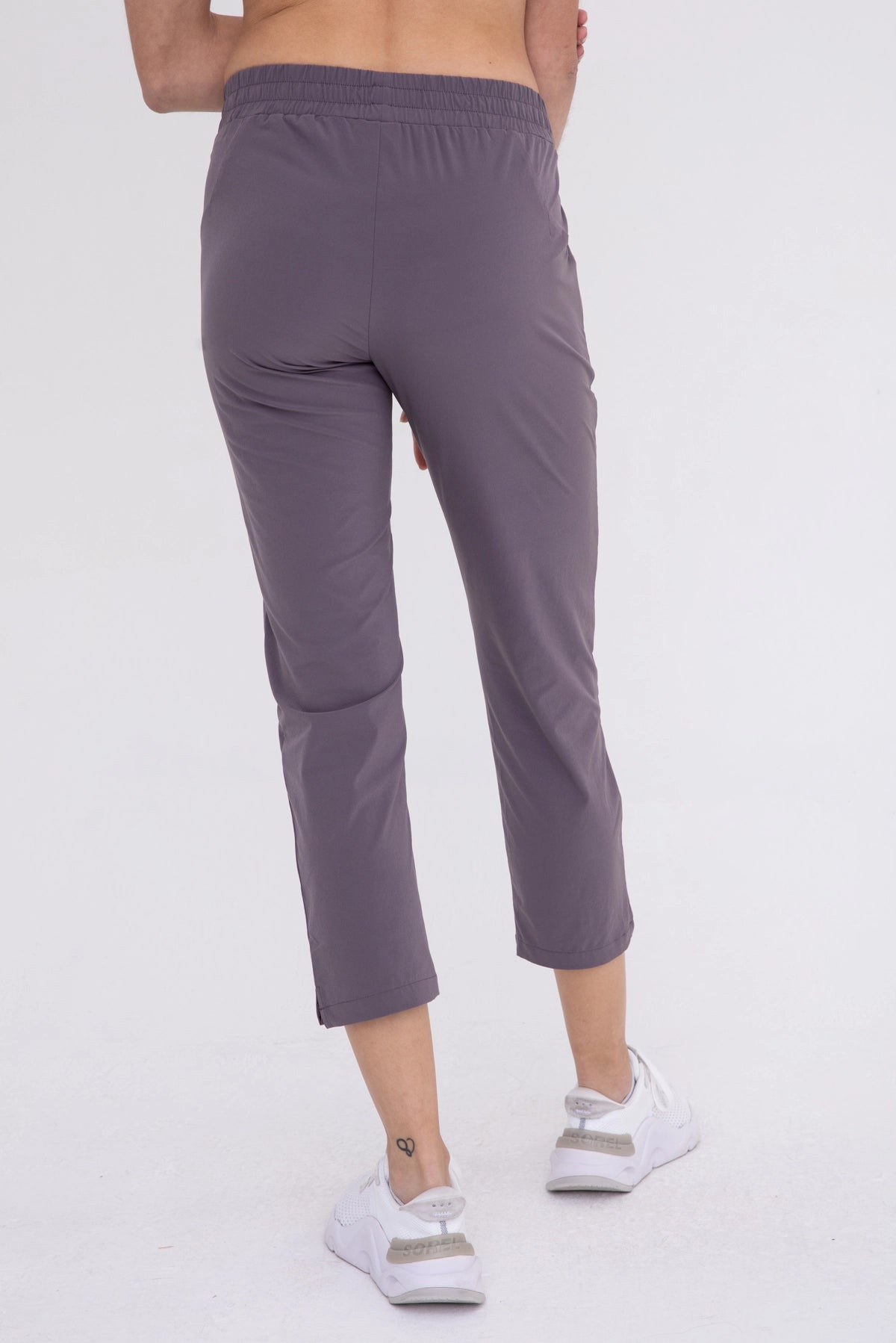 Capri Active Pants in Deep Purple - The Street Boutique 