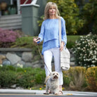 Audrey Linen Top in Periwinkle - The Street Boutique 