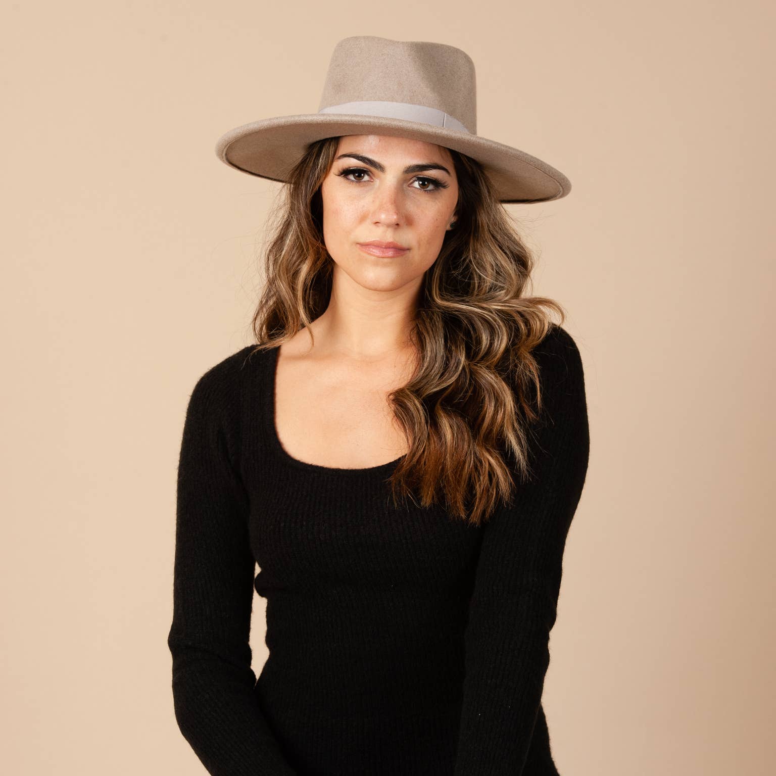 Ariel II Vegan Felt Rancher Hat - The Street Boutique 