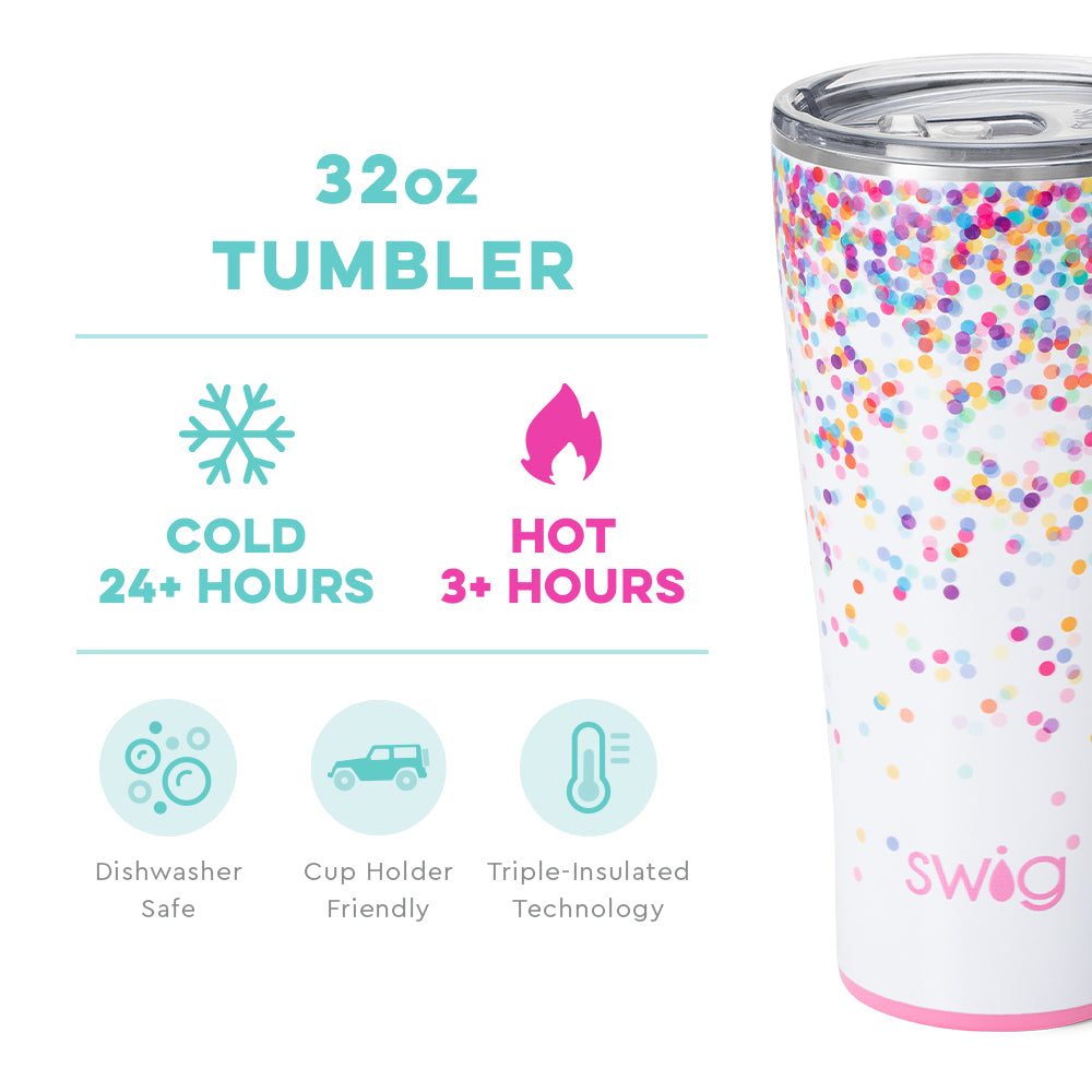 Confetti Tumbler (32oz) by SWIG LIFE - The Street Boutique 