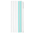 Clear + Aqua Reusable Straw Set by SWIG LIFE - The Street Boutique 