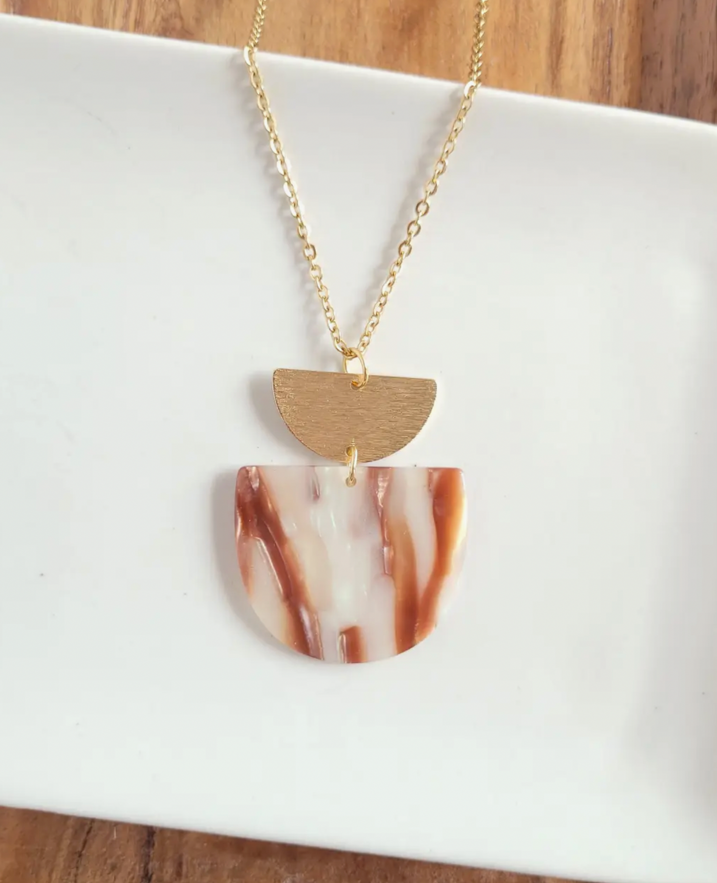 Load image into Gallery viewer, Harper Necklace-Mocha Shimmer - The Street Boutique 
