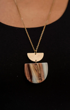 Harper Necklace-Mocha Shimmer - The Street Boutique 