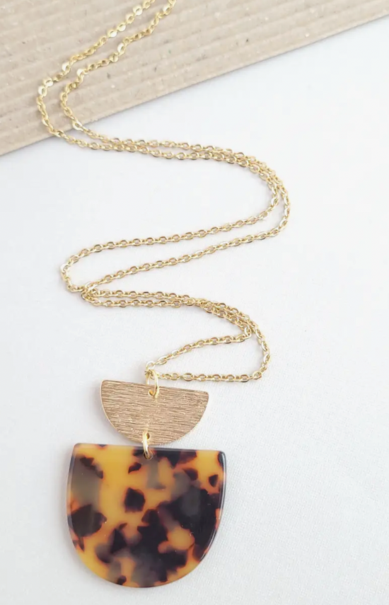 Load image into Gallery viewer, Harper Necklace-Tortoise - The Street Boutique 
