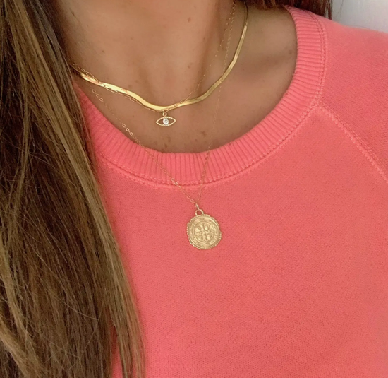 Meant To Be Coin Necklace Gold Filled - The Street Boutique 