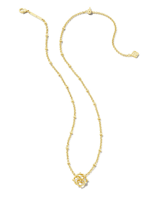 KENDRA SCOTT Kelly Short Pendant Necklace in Gold - The Street Boutique 