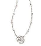 KENDRA SCOTT Kelly Short Pendant Necklace in Silver - The Street Boutique 