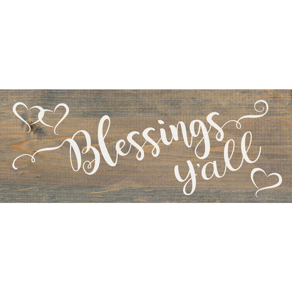 Blessings Y'all Wood Sign - The Street Boutique 