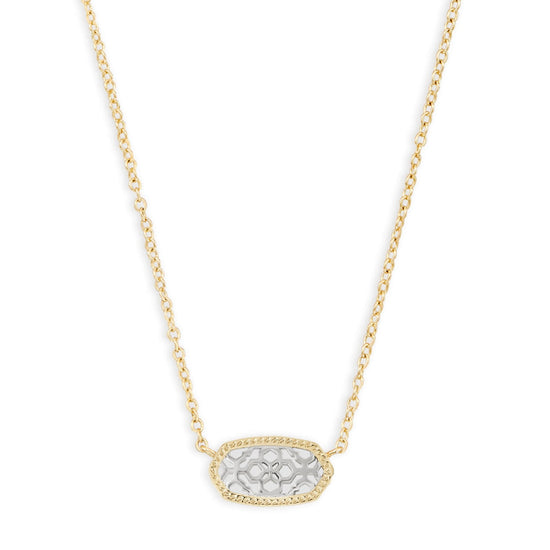 Load image into Gallery viewer, KENDRA SCOTT Elisa Mixed Pendant Necklace in Filigree Mixed Metal - The Street Boutique 
