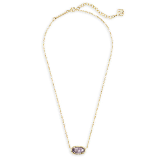 Load image into Gallery viewer, KENDRA SCOTT Elisa Gold Pendant Necklace in Purple Amethyst - The Street Boutique 
