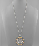 Filigree Disc & Circle Necklace - The Street Boutique 