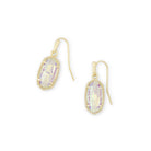 KENDRA SCOTT Lee Drop Gold Earrings in Dichroic Glass - The Street Boutique 
