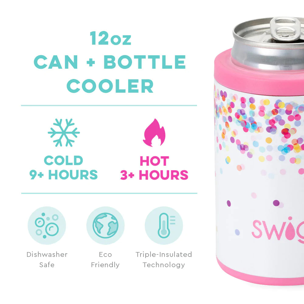 Confetti Can + Bottle Cooler (12oz) by SWIG LIFE - The Street Boutique 