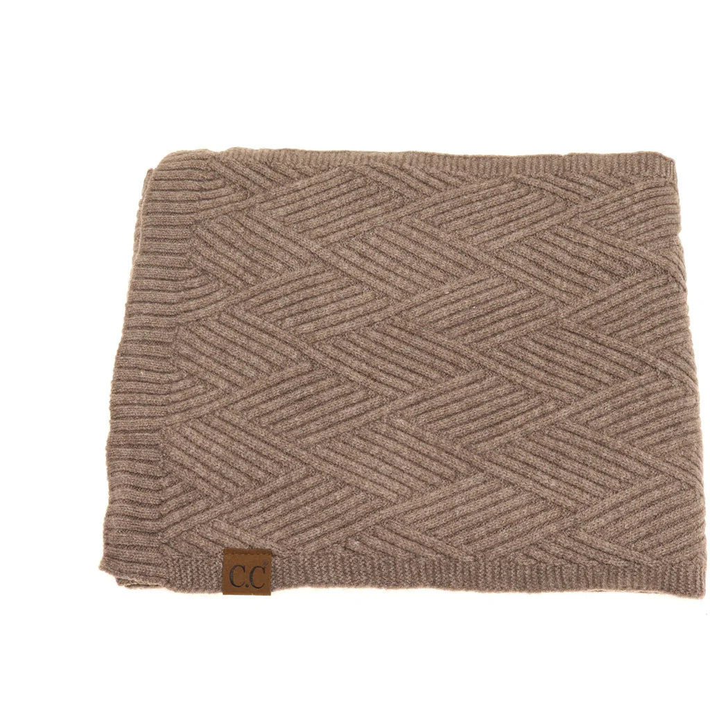 CC Heathered Scarf- Taupe Mix - The Street Boutique 
